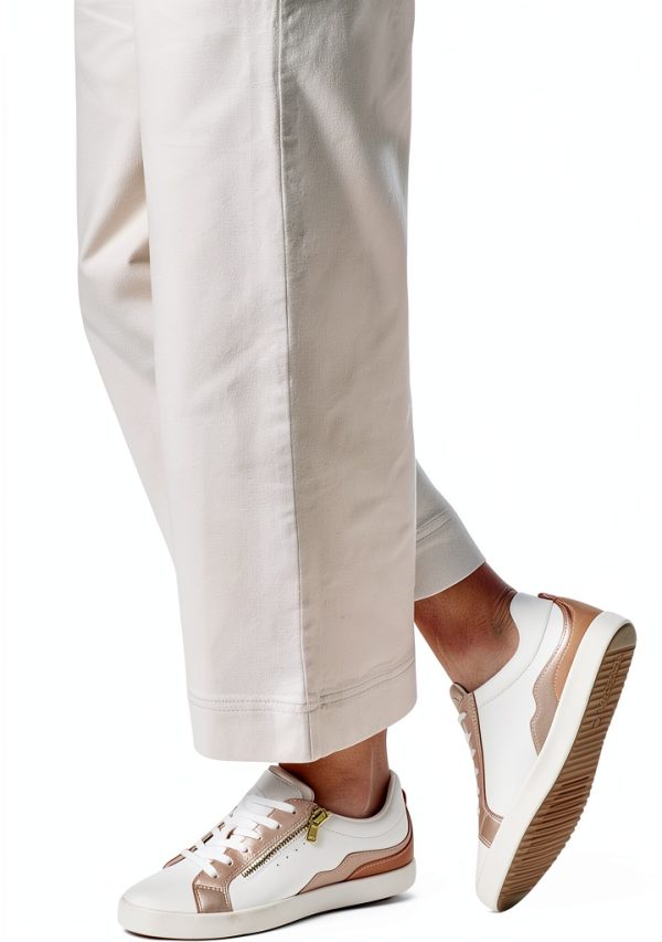 Geox Womens Sneakers Breathable Optic White Nude Size 85-1