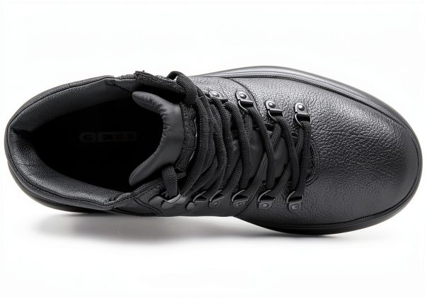 Geox Mens Black Boots Synthetic Upper Rubber Sole-2