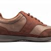 Geox Mens Sneakers Breathable Comfort Lace Zip Navy Coffee-3