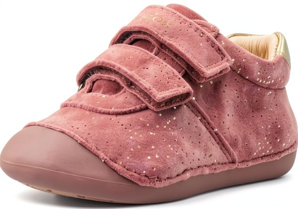 Geox Baby Girls Pink Sneakers Breathable Everyday Sturdy-0