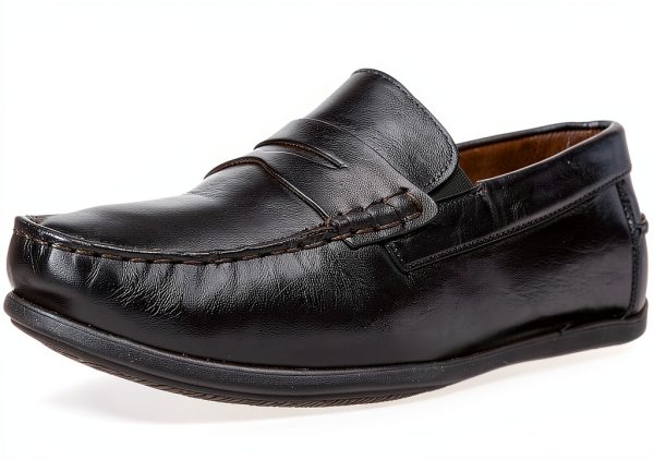 Florsheim Kids Leather Loafers Boys Penny Moc Strap-0