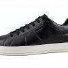 Geox Mens Breathable Sneakers Black White Sizes Available-2