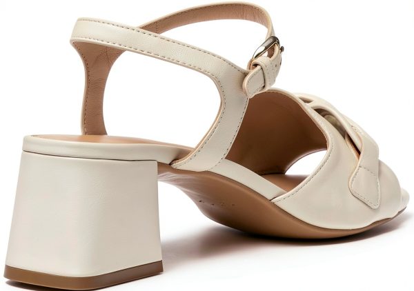 Geox Womens Heeled Sandals Breathable Buckle Strap-7