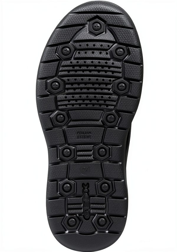 Geox Boys Breathable School Shoes Black Lightweight Comfort-4