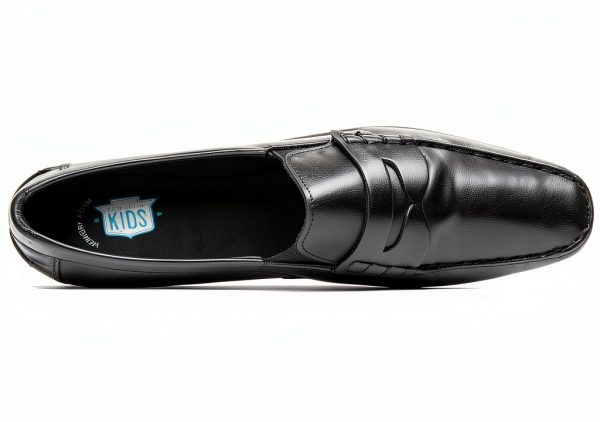 Florsheim Kids Leather Loafers Boys Penny Moc Strap-1