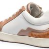 Geox Womens Sneakers Breathable Optic White Nude Size 85-9