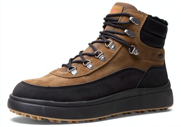 Geox Breathable Mens Boots Military Black Toffee Black-3