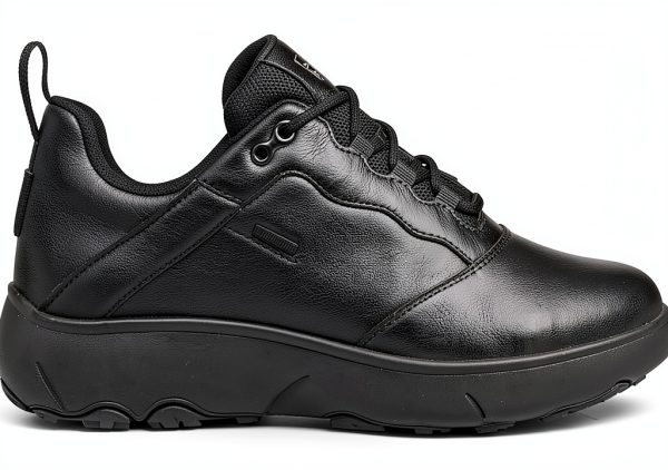 Geox Mens Sneakers Breathable Lace Up Black Coffee-2