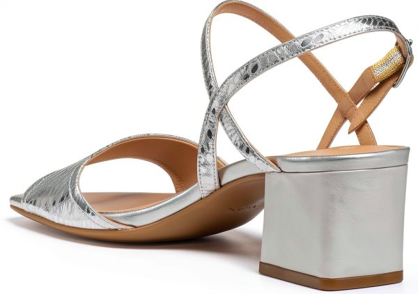 Geox Womens Heeled Sandals Perforated Sole Buckle Strap-6