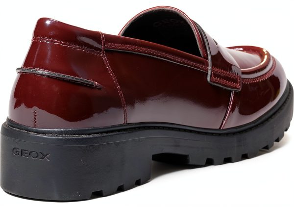 Geox Girls Loafers Breathable Waterproof Slip On Dark-4