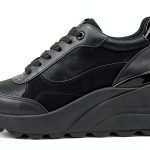 Geox Womens Sneakers Lace Fastening Removable Insole-0