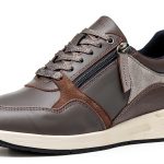 Geox Womens Breathable Sneakers Black White Grey Sizes-0