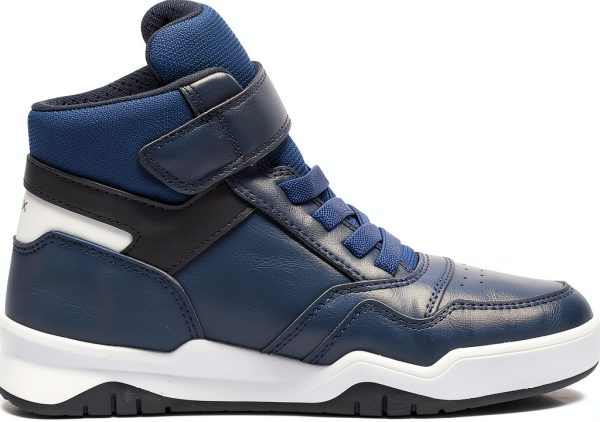 Geox Boys Sneakers Navy Light Grey Rubber Sole Kids Shoes-3