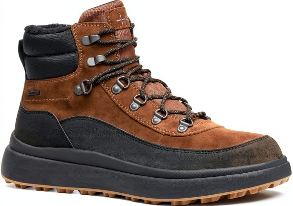 Geox Mens Breathable Western Boots Toffee Black Military-0