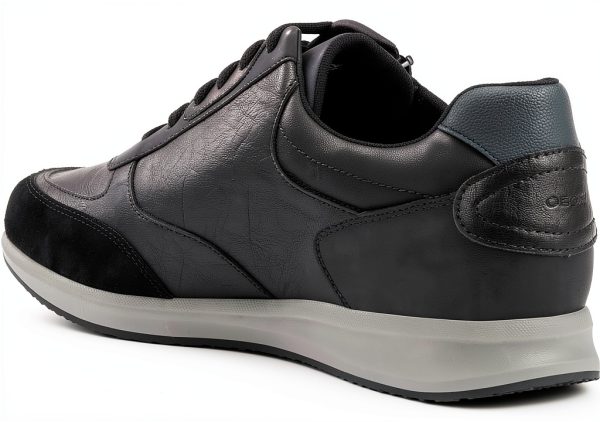 Geox Mens Breathable Comfortable Sneakers Black Size 12-5