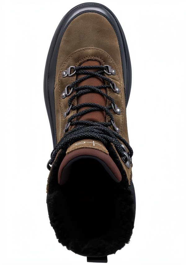 Geox Breathable Mens Boots Military Black Toffee Black-1