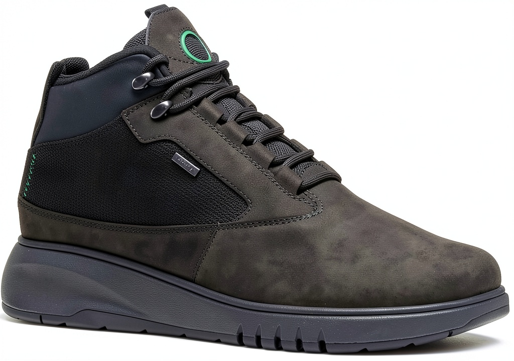Geox mens hiking boots on a rocky trail