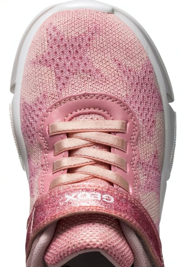 Geox J ARIL Girl Sneakers Pink Breathable Lightweight-1