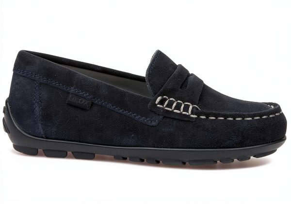 Geox Boys Navy Loafers Breathable Waterproof Kids Shoes-2
