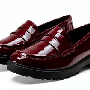 Geox Girls Loafers Breathable Waterproof Slip On Dark-0