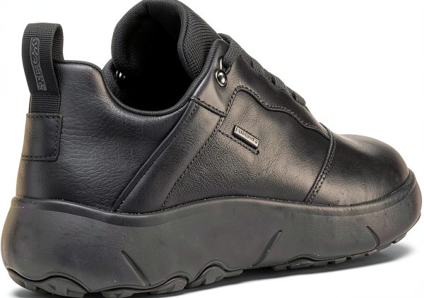 Geox Mens Sneakers Breathable Lace Up Black Coffee-5