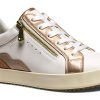 Geox Womens Sneakers Breathable Optic White Nude Size 85-2