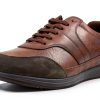 Geox Mens Sneakers Breathable Comfort Lace Zip Navy Coffee-0