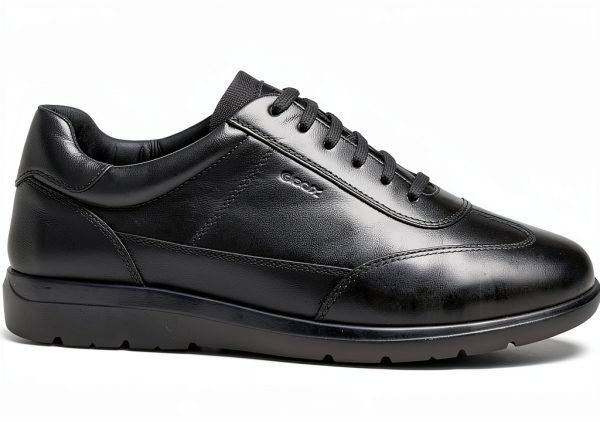 Geox Mens Black Sneakers Breathable Comfortable Sizes-2