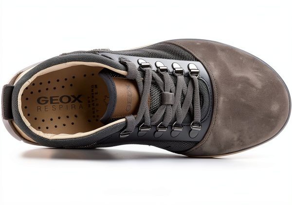 Geox Mens Sneakers Leather Lace-Up Low-Top Breathable-4