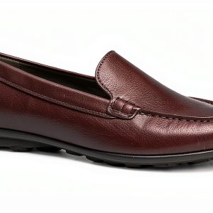 Mens Slip On Loafers Lightweight Comfortable Coffee Black-0