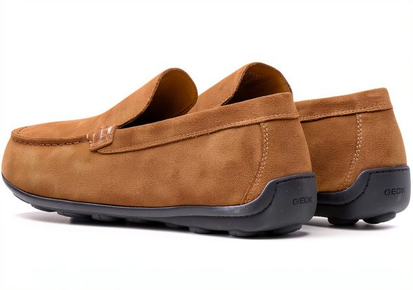 Mens Slip On Loafers Lightweight Comfortable Coffee Black-9