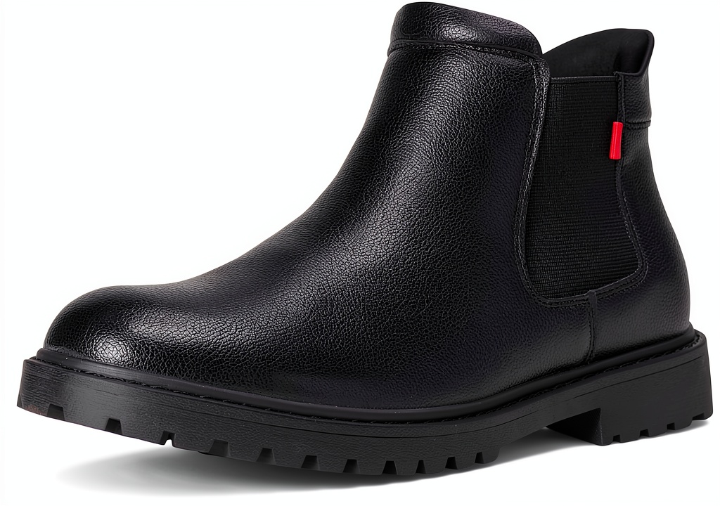 Marc Joseph Hudson Yards 2.0 boots in Black Napa Leather on a man's foot