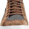 Geox Men Sneakers Canvas Lace Up Casual Brown Taupe Navy-4