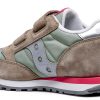 Saucony Kids Sneakers Grey Silver Pink Double Hook Loop-2