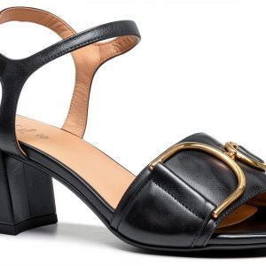 Geox Womens Heeled Sandals Breathable Comfortable Black-0