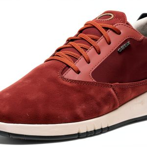 Geox Mens Sneakers Leather Breathable Comfort Walking Shoes-0