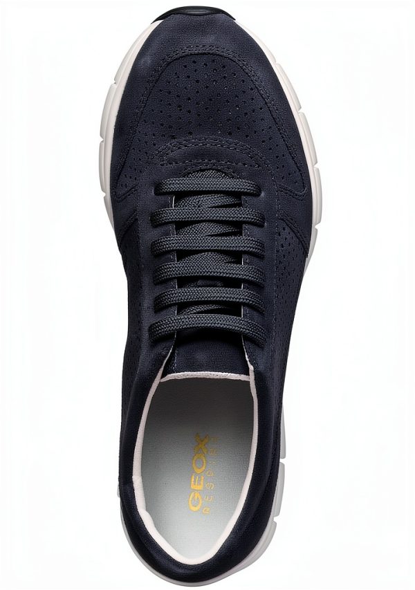 Geox Womens Suede Sneakers Breathable Lightweight Fashion-3