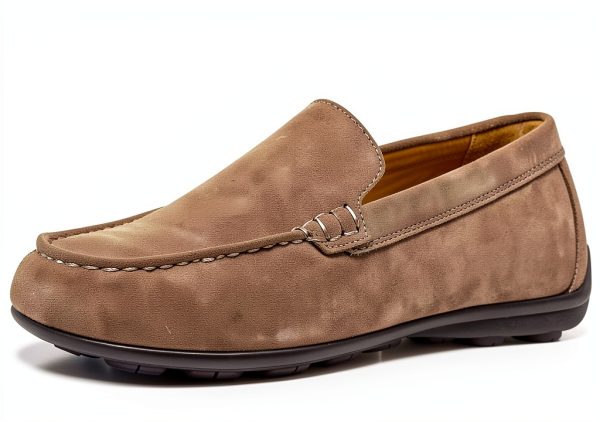 Pavo Mens Loafers Slip Ons Dove Grey Coffee Black Sizes-5