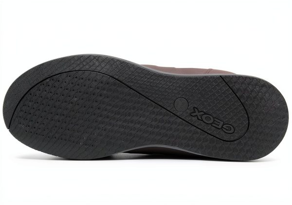 Geox Mens Sneakers Breathable Comfort Lace Zip Navy Coffee-5