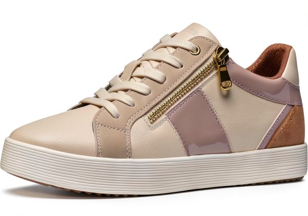 Geox Breathable Womens Shoes Beige Size 6 to 9.5-3