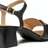 Geox Womens Heeled Sandals Breathable Comfortable Black-7