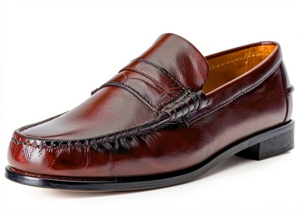 Florsheim Kids Burgundy Leather Slip On Boys Dress Shoes-0