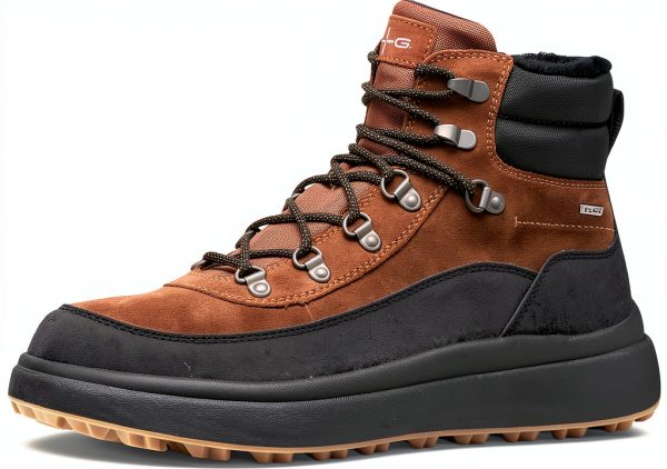 Geox Mens Breathable Western Boots Toffee Black Military-5