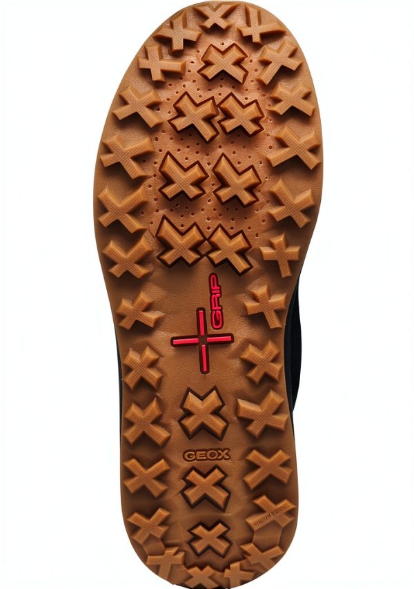 Geox Mens Breathable Western Boots Toffee Black Military-4