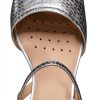 Geox Womens Heeled Sandals Perforated Sole Buckle Strap-8