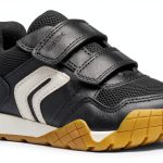 Geox Boys Breathable Shoes Black Lt Ivory Size 10.5 Little-0