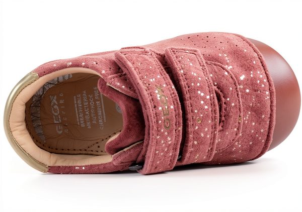 Geox Baby Girls Pink Sneakers Breathable Everyday Sturdy-7