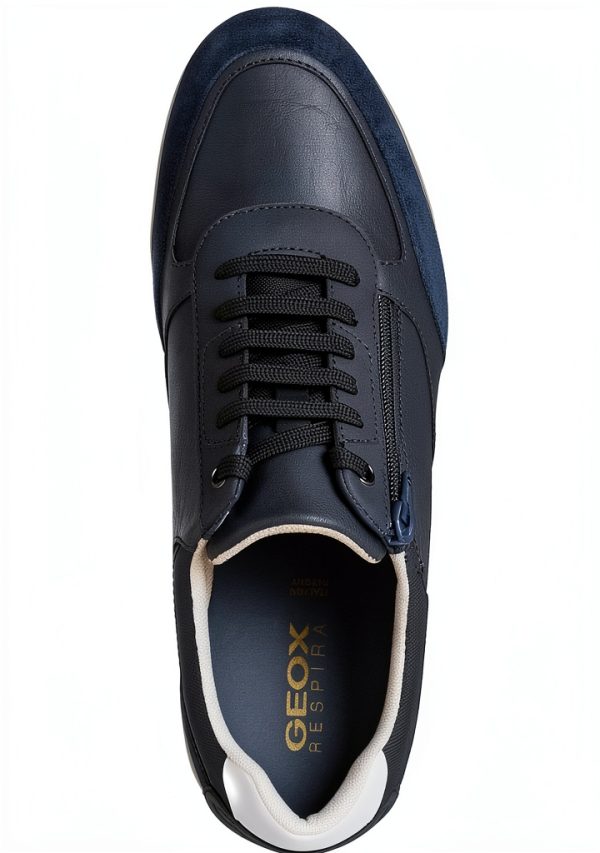 Geox Mens Sneakers Breathable Comfort Navy Coffee Sizes-4