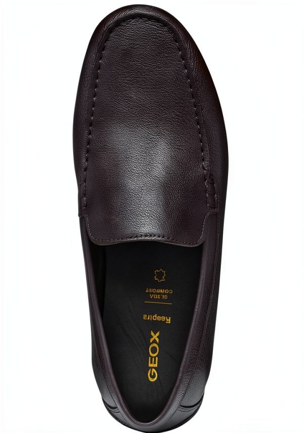 Mens Slip On Loafers Lightweight Comfortable Coffee Black-6
