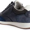Geox Mens Sneakers Breathable Comfort Navy Coffee Sizes-5